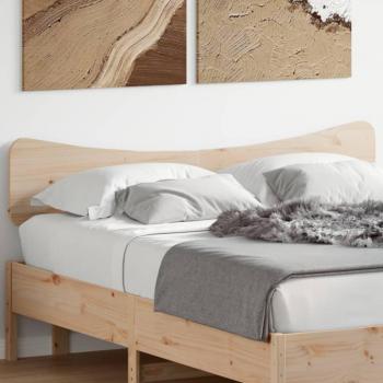 Cabecero de madera maciza de pino 140 cm marrón vidaXL