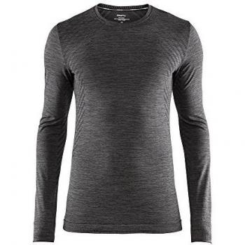 Craft Hombre FUSEKNIT Comfort RN LS M Baselayer, Negro, XL
