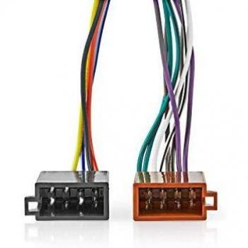 Nedis Cable Adapter ISO Cables ISO Kenwood de 16 Pines | Conector de Radio - 2X Conector de Coche | 0,15 m Varios 0.20 m