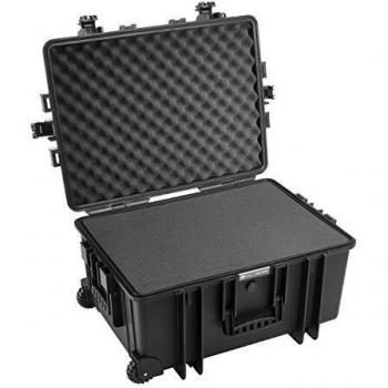 B&W 6800/B/SI Caja para Equipo Fotográfico con Ruedas Negro