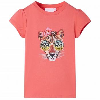 Camiseta infantil color coral 128