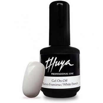 Thuya On-Off - Esmalte de gel de uñas, Blanco Francesa, 14 ml