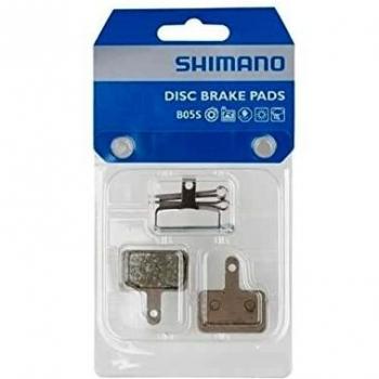 Shimano B05S Resin Disc Brake Pads with Spring - Silver