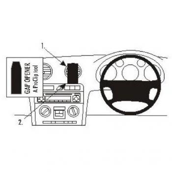 Brodit ProClip - Kit de coche para Audi S3 03-06