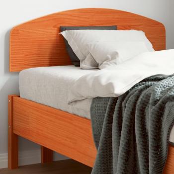 Cabecero de cama de madera maciza de pino marrón Wera 100 cm