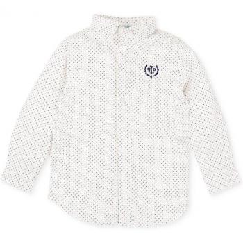 Camisa de niño de viyela con estampado Tutto Piccolo