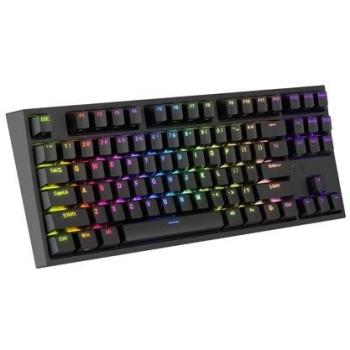 Teclado Mecánico Gaming Genesis Thor 404 TKL RGB Kailh Box Brown USB Negro