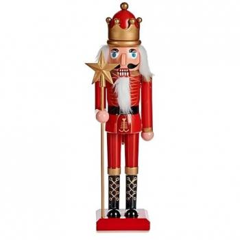 Figura Decorativa Cascanueces Rojo Música Movimiento Extensible Multicolor Plástico Estándar