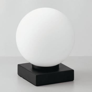 Lámpara de mesa Eco-Light Pluto en negro y blanco, 1 luz E14, diseño moderno y bombilla intercambiable