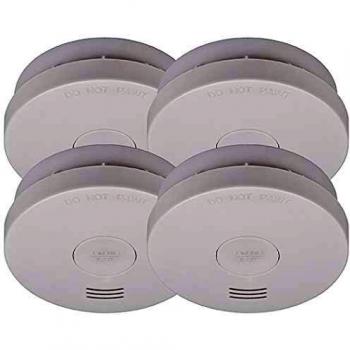 Brennenstuhl Detector de Humo Inalámbrico RM L 3100 con Batería Integrada 10 años, Set de 4 unidades