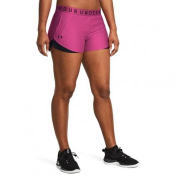 Under Armour Women's Play Up 3.0 Pink/Black Shorts - Size L