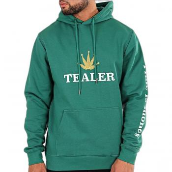 Tealer Time is Money Green Hoodie for Men XS