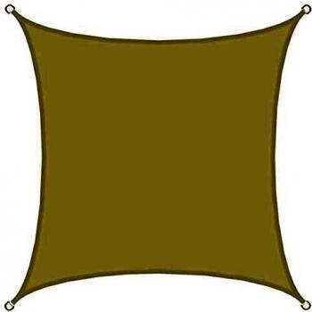Vela de Sombra Cuadrada 3x3m de Poliéster Hidrófugo UPF50+ Color Beige
