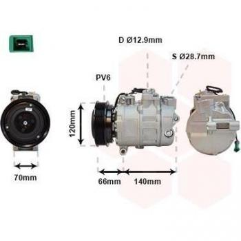 Compresor de aire acondicionado VAN WEZEL 0300K150