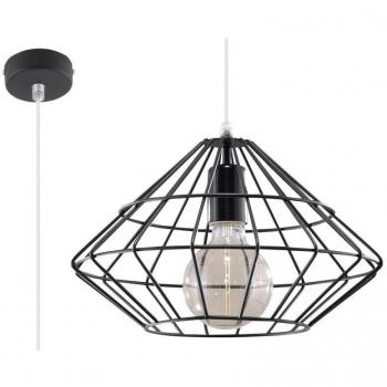 Lámpara de Techo Umberto Colgante Acero Negro E27 LED