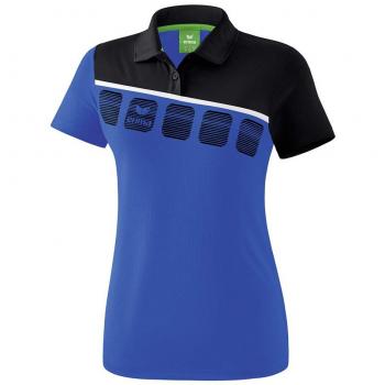Erima GmbH 1111911 Polo de Tenis, Mujer, New Royal/Negro/Blanco, 34