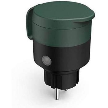 Toma de Corriente Exterior Wi-Fi Hama 2300W/10A con Control de Voz y Protección IP44
