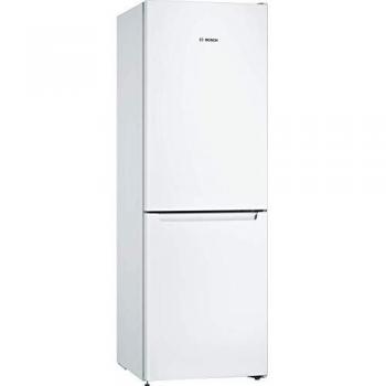 Bosch KGN33NWEB Serie 2 Freestanding NoFrost Fridge Freezer Combination, 176cm, Energy Class E, MultiAirFlow, White