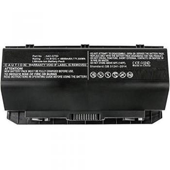 Batería portátil Microbattery 14.8V 4800mAh para ASUS