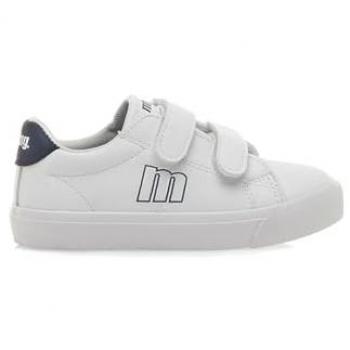 Zapatillas deportivas para niños MTNG OLK con cierre adherente y puntera redonda, color blanco-marino
