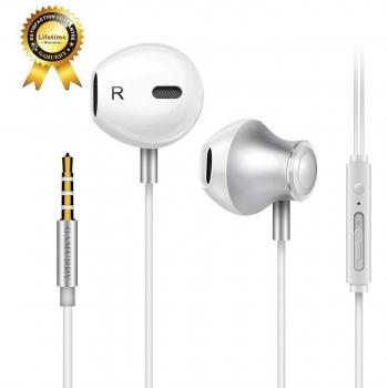 Auriculares,Auriculares con micrófono, Sistema de cancelación de Ruido y Sonido Envolvente. Compatibles con iOS Sistema,Samsung,Android y PC