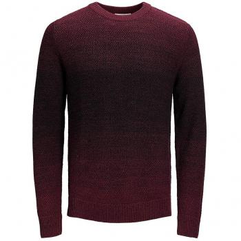 JACK & JONES Jortwin Crew Neck STS, suéter para Hombre, Rojo