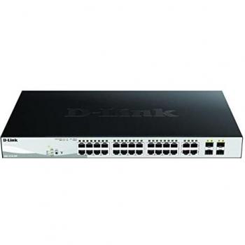 D-Link DGS-1210-28P 24-Port Gigabit PoE Smart Managed Switch with 4 SFP Combo Ports