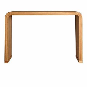 Consola Recibidor de Madera Paulownia Marrón Claro 120x40x80cm Serie Annis