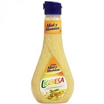 Ligeresa Salsa para Ensalada Miel y Mostaza - Pack de 6 x 450 ml