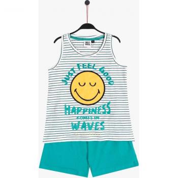 Pijama Smileyworld corto de punto y raya tejida