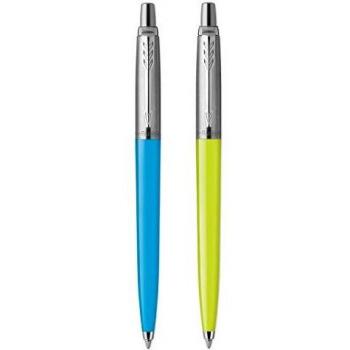 PARKER Jotter Originals bolígrafos | Colección de Pop Art | lima y azul cielo con detalles cromados
