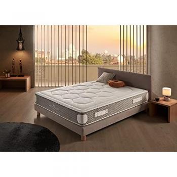 Colchón Simpur Royal Madeira - Muelles Ensacados y Visco Foam HR - 25 cm Grosor - Equilibrio entre Firmeza y Suavidad - Absorbe Movimiento - Medidas 135x190,