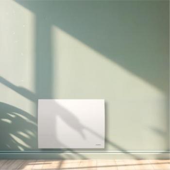 Radiador Eléctrico de Inercia Seca Cerámica THOMSON CLEO 1000W con Termostato Intercambiable Horizontal Blanco