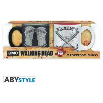 THE WALKING DEAD - Set 2 mini tazas - 110 ml - Daryl VS Negan