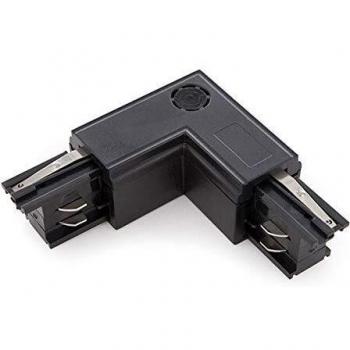 Greenice | Conector L Carril Trifásico Negro