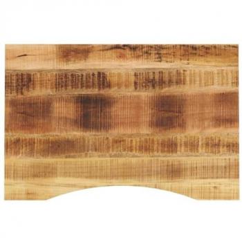 Tablero Escritorio Curva Madera Mango Rugosa 100x50x2,5 cm