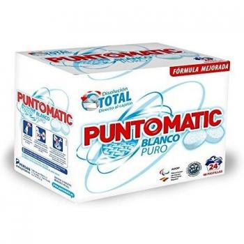 Detergente En Pastillas Puntomatic Blanco Puro 12 lavados 24 pastillas