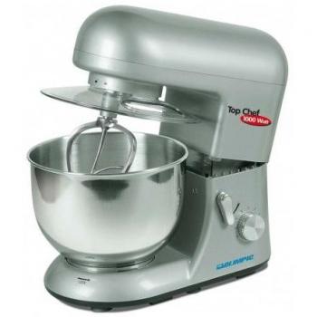 Batidora de pie 5,5 L 1000 W color plata con base y pantalla de proyección 2,9 m (114) 1:1