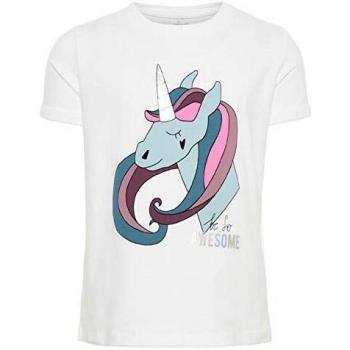 Camiseta de manga corta para niña NAME IT Color blanco brillante. 86 cm