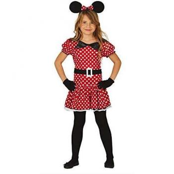 Disfraz Infantil de Ratoncita con Lunares, Diadema y Cinturón - Talla 10-12 Años