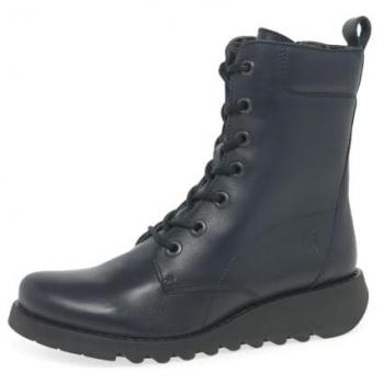Fly London Women's Silf Wedge Ankle Boots - Black, Size 7