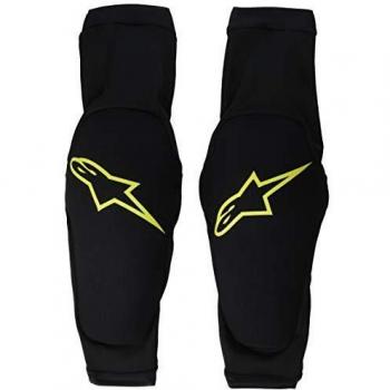 Alpinestars Paragon Plus Knee Protectors Black-Acid-Yellow Size S