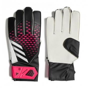 Guantes de Portero Adidas Predator Training Junior Color Negro/Blanco/Rosa Talla 7