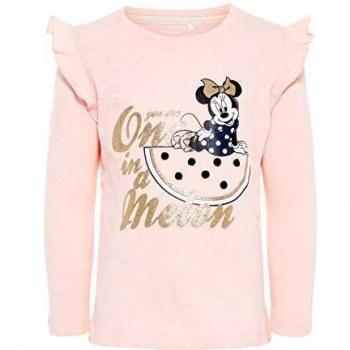NAME IT - Camiseta de Manga Larga - para niña Strawberry Cream 80