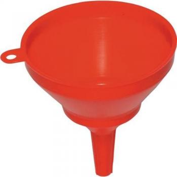 Embudo Líquido 250mm con Filtro - Resistente a Aceites, Ácidos y Combustibles (Plástico PE)