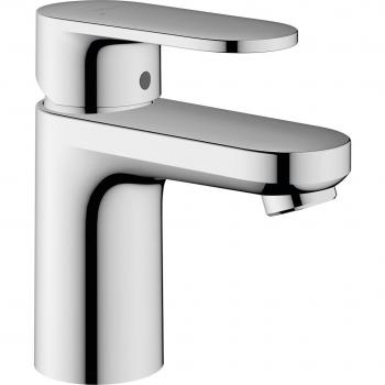 Grifo monomando con vaciador automático para lavabo Vernis Blend de Hansgrohe, Mezclador de lavabo 70 con extractor y desagüe, Cromo