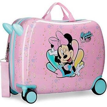 Disney Minnie Mermaid Maleta Infantil Rosa 50x38x20 cms Rígida Poliéster Cierre combinación 34L 2,1Kgs 4 Ruedas Equipaje de Mano
