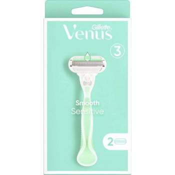 Gillette Venus Maquinilla de Afeitar Smooth Sensitive con 2 Cuchillas