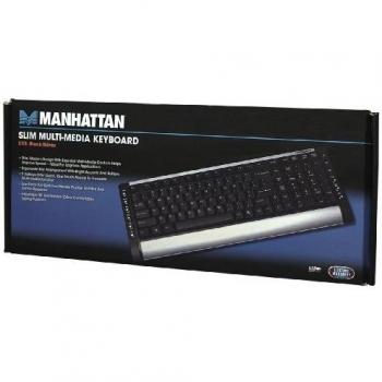 IC Intracom Manhattan 177771, USB, QWERTY, 1.45 m, 428 x 163 x 15.6 mm, 691 g, Windows 2000/XP/Vista/7
