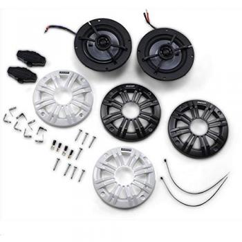 Altavoz Kicker KM 4'' Coaxial Blanco y Gris